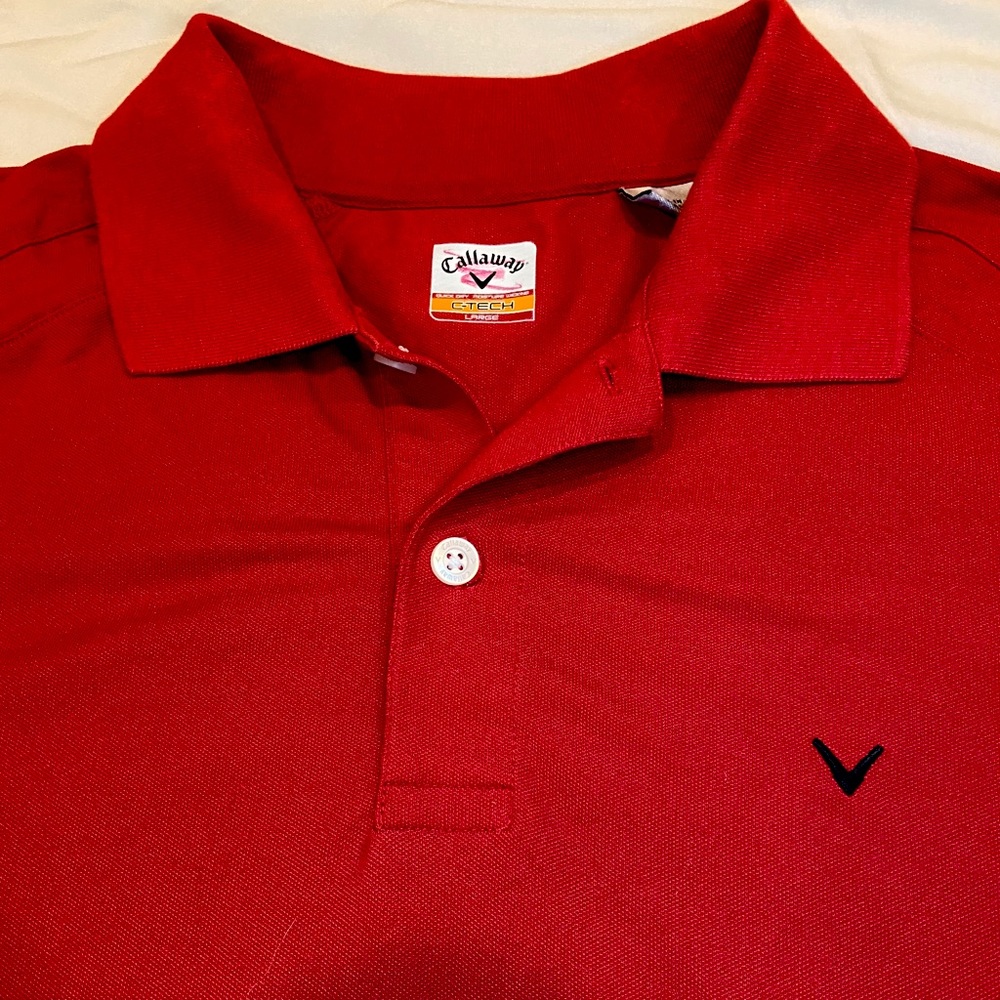 Red Callaway Golfing Polo